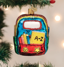 Ornament - Blown Glass -  First Day of School