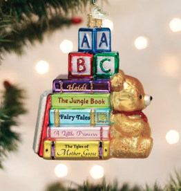 Ornament - Blown Glass -  Favorite Children's Books