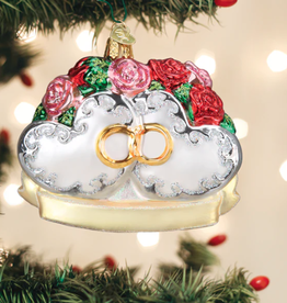Ornament - Blown Glass -  Couples First Christmas
