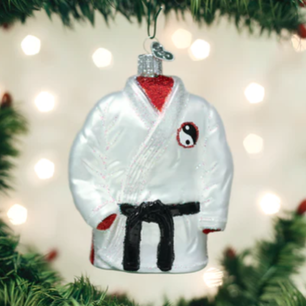 MH Ornament - Blown Glass - Martial Arts Robe