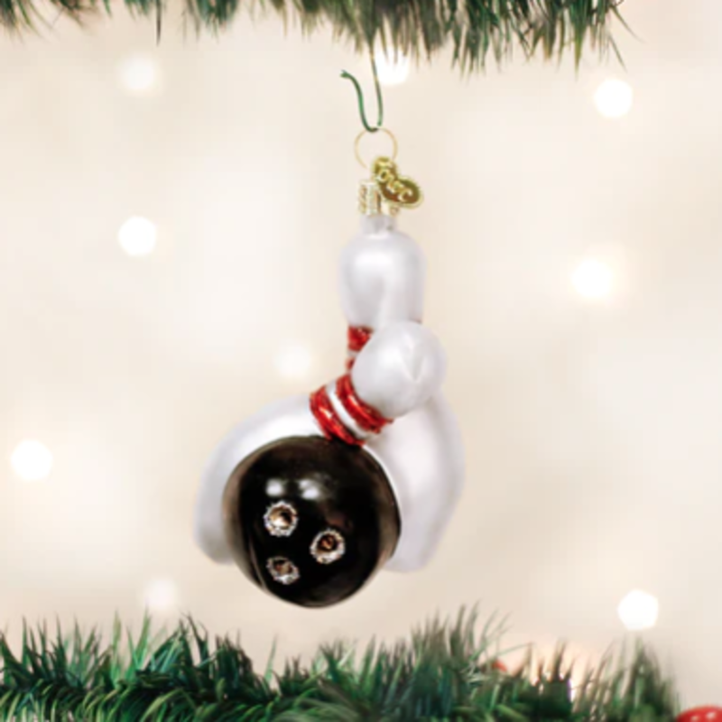 MH Ornament - Blown Glass - Bowling