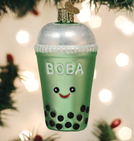 Ornament - Blown Glass -  Boba Tea