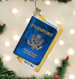 MH Ornament - Blown Glass - Passport