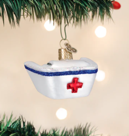 MH Ornament - Blown Glass - Nurse's Cap