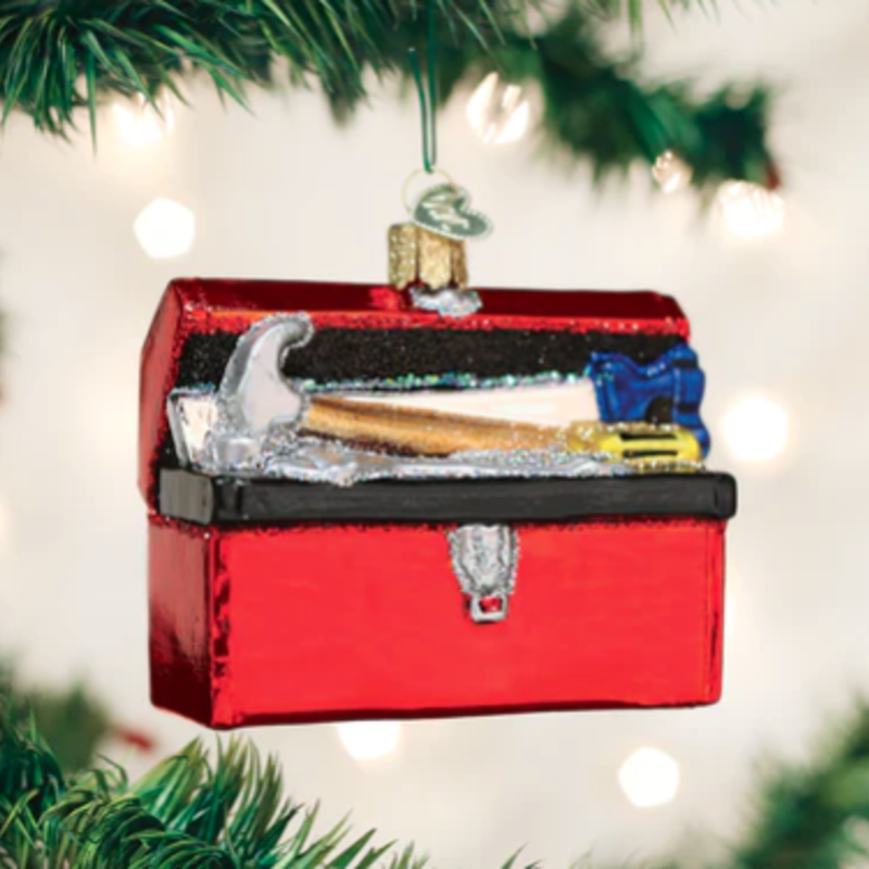 MH Ornament - Blown Glass - Toolbox