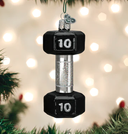 MH Ornament - Blown Glass - Dumbbell