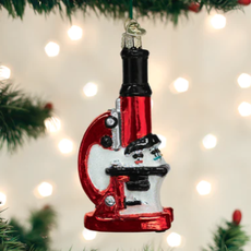 MH Ornament - Blown Glass - Microscope