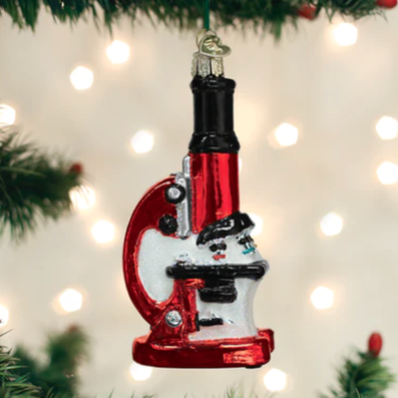 MH Ornament - Blown Glass - Microscope
