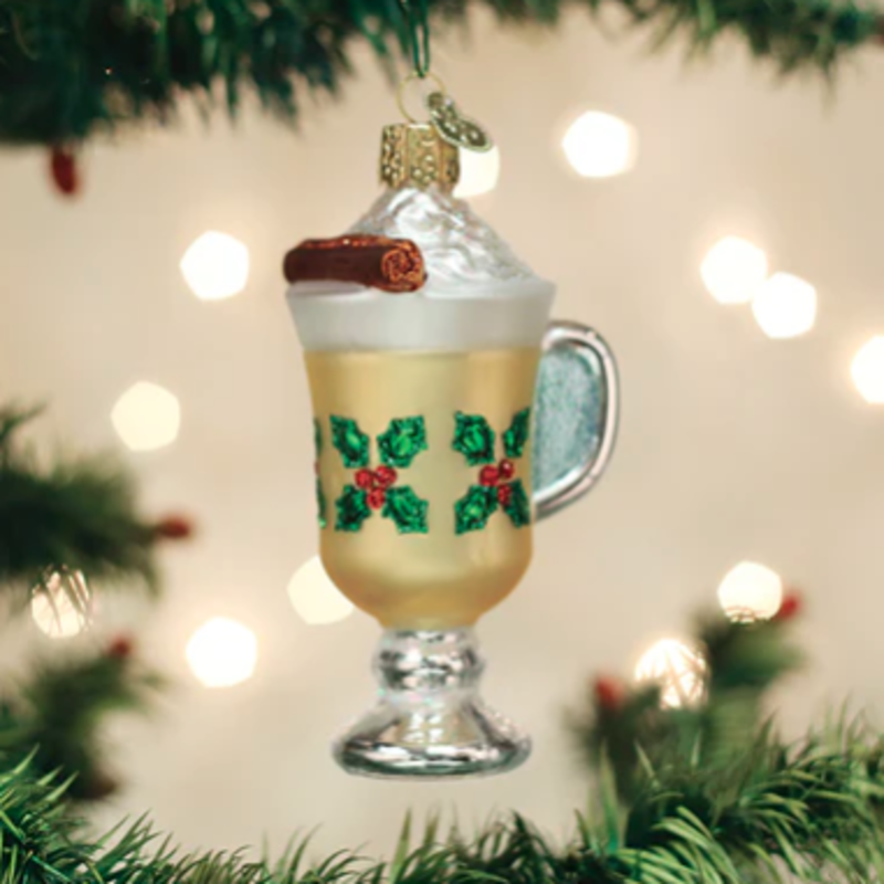 MH Ornament - Blown Glass - Eggnog