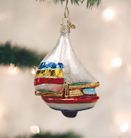 MH Ornament - Blown Glass - Sailboat