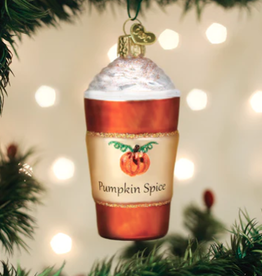 MH Ornament - Blown Glass - Pumpkin Spice Latte