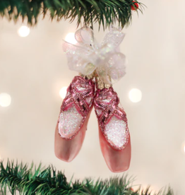 MH Ornament - Blown Glass -  Ballet Slippers