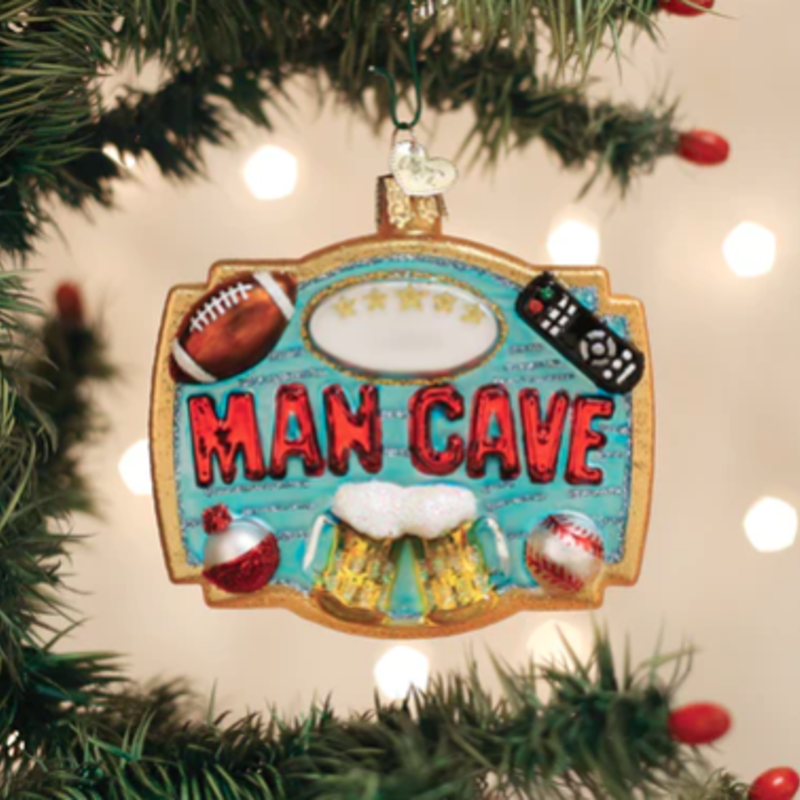 MH Ornament - Blown Glass - Man Cave