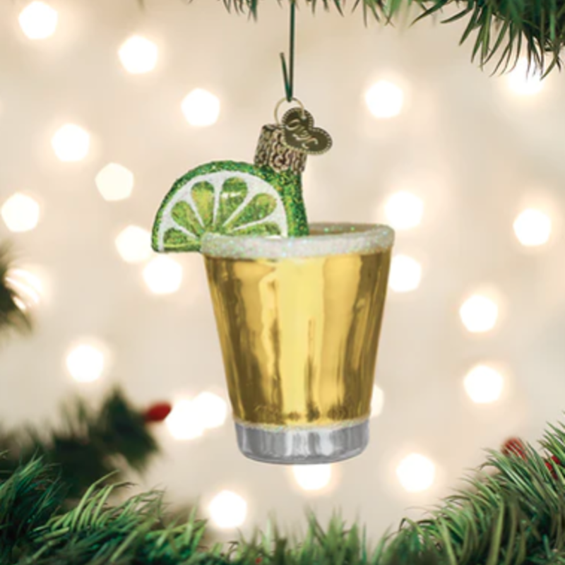 MH Ornament - Blown Glass - Tequila Shot