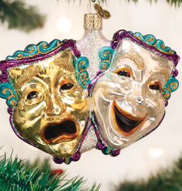 Ornament - Blown Glass -  Comedy and Tragedy