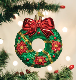 MH Ornament - Blown Glass - Christmas Wreath