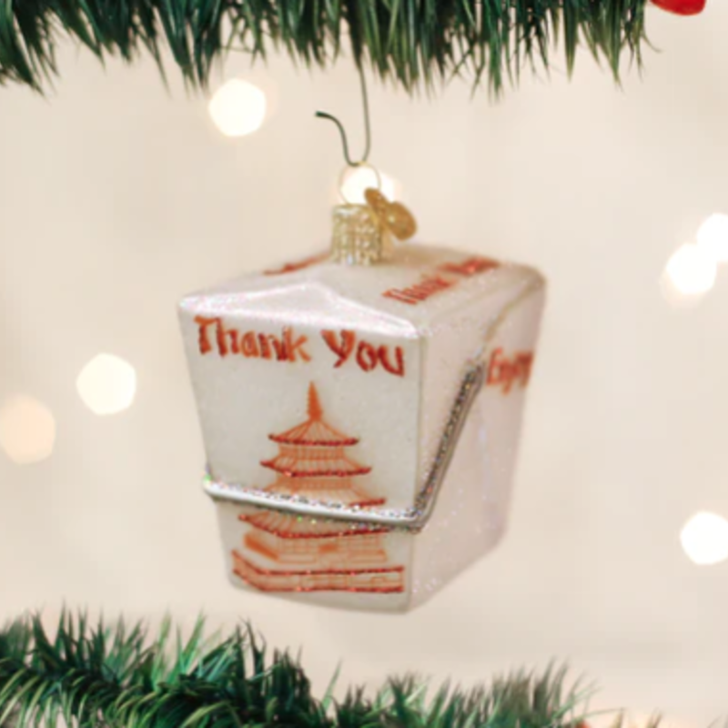 MH Ornament - Blown Glass - Chinese Takeout