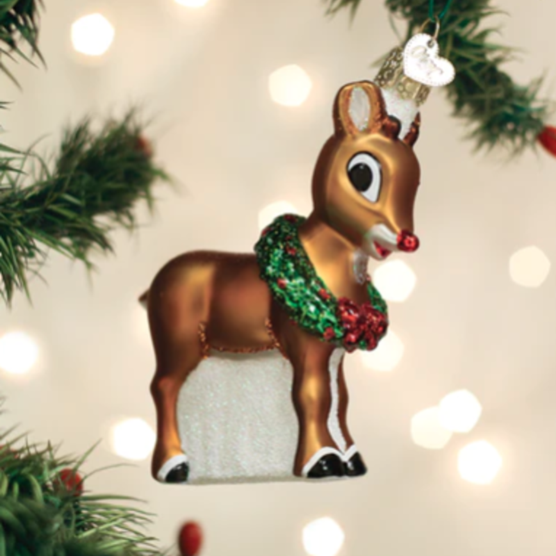 MH Ornament - Blown Glass - Rudolph