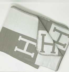 Blanket - H Inspired - Faux Cashmere - Grey