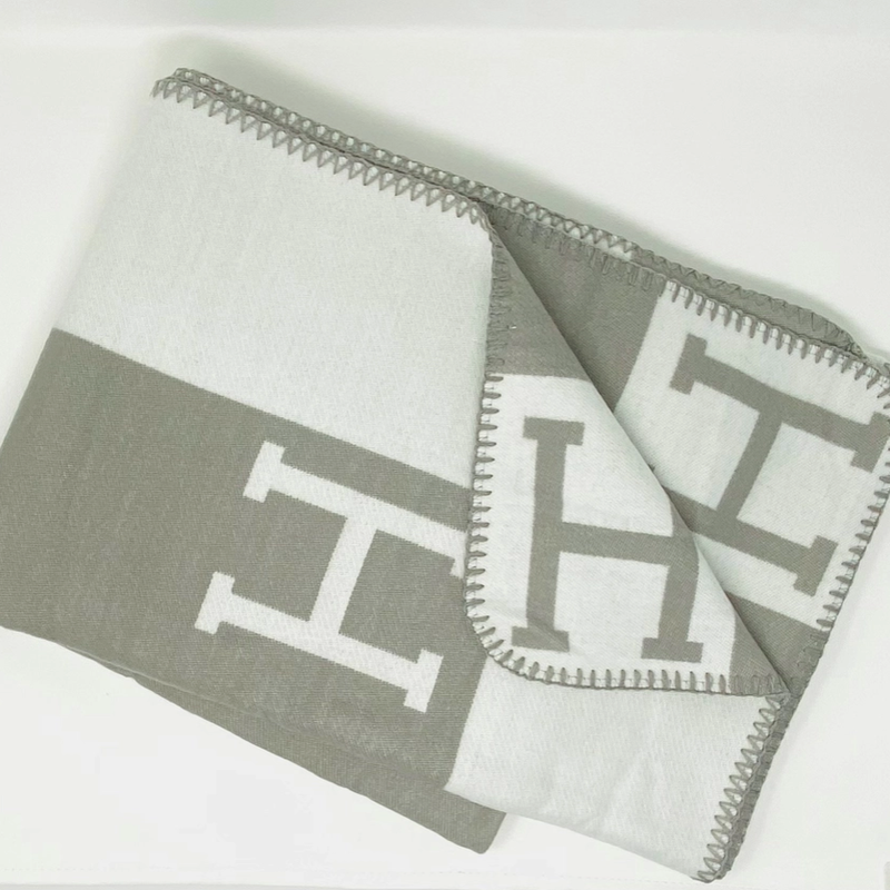 Blanket - H Inspired - Faux Cashmere - Grey