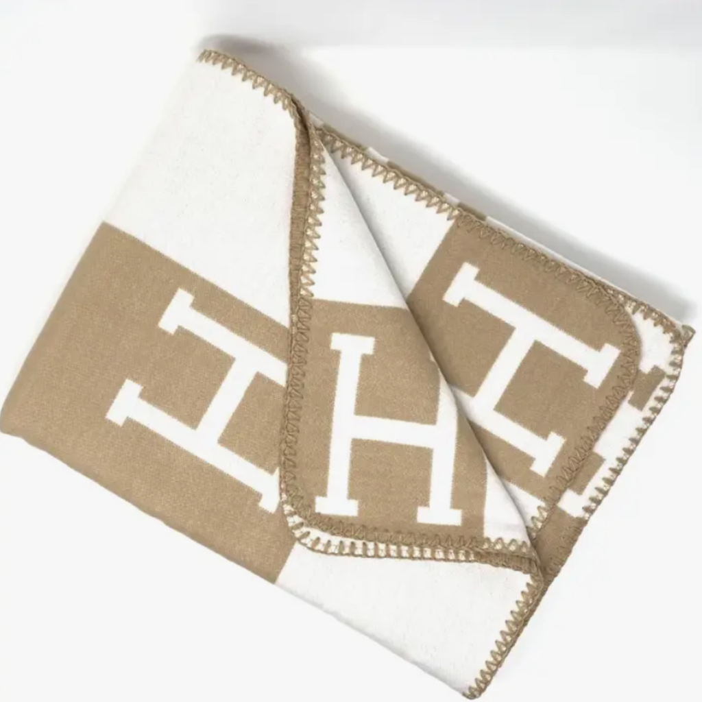 Blanket - H Inspired - Faux Cashmere - Khaki