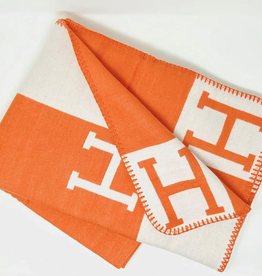 Blanket - H Inspired - Faux Cashmere - Orange