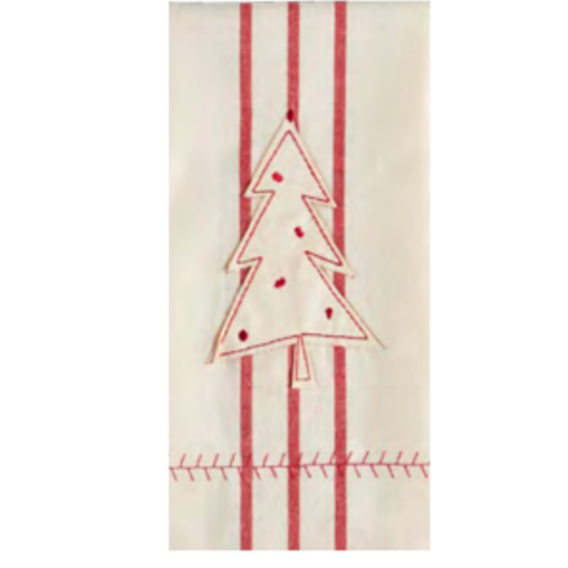 Hand Towel -  Tree Embroidered