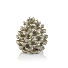 Pine Cones - Silver Decorative -  X-Small - 6.5"
