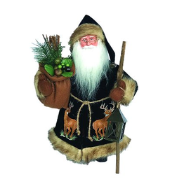 Santa -  White Deer Tail Claus - 15"