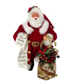 Santa -  Checking His List Claus - 12"
