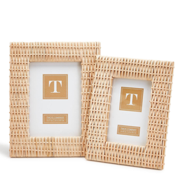 Frame - Criss Cross Weave - Rattan - Natural -  4x6"