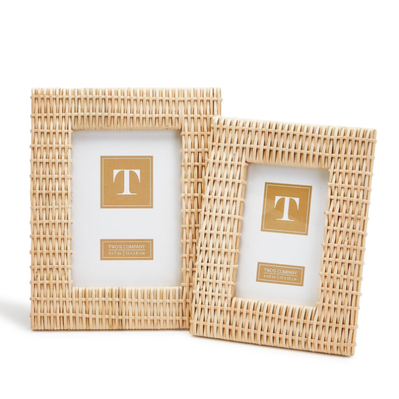 Frame - Criss Cross Weave - Rattan - Natural -  5x7"