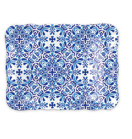 Indigo Seas - Melamine Tray - 15.75 x 12"