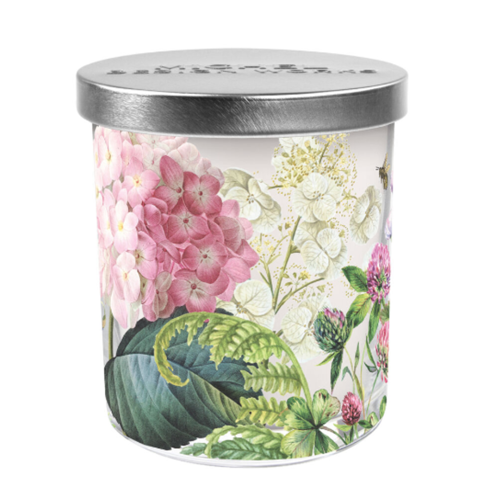 Wild Hydrangea Candle - Soy - Glass Jar with Lid - 6.5 oz.