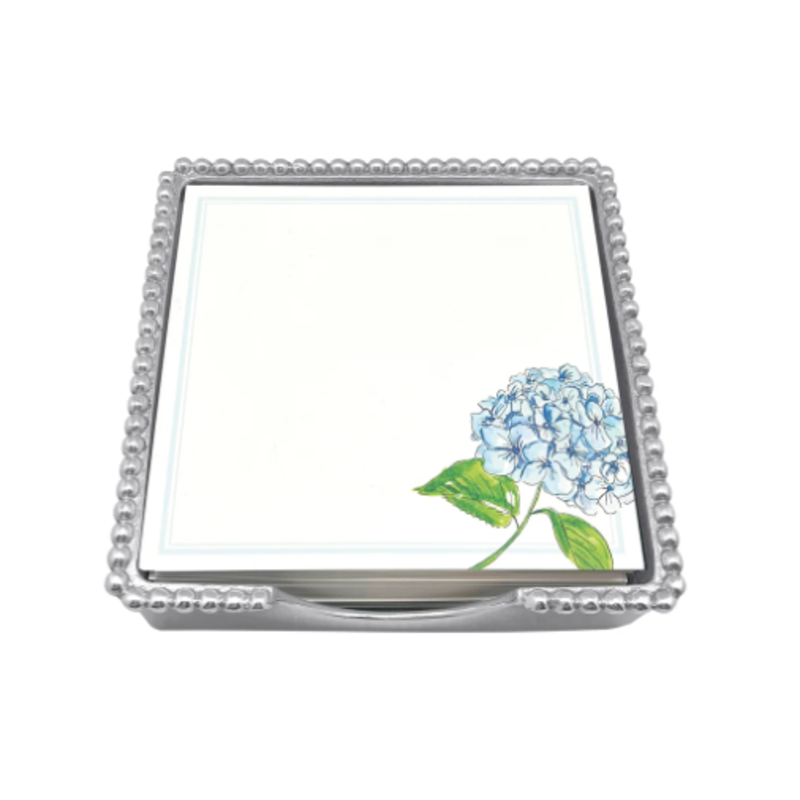 Notepad Set -  Beaded - Hydrangea