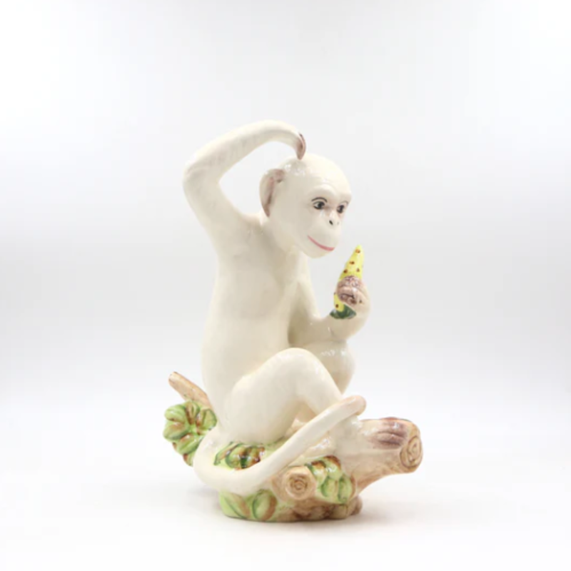 Sculpture - Monkey - 8x5x10" -  Left-Facing