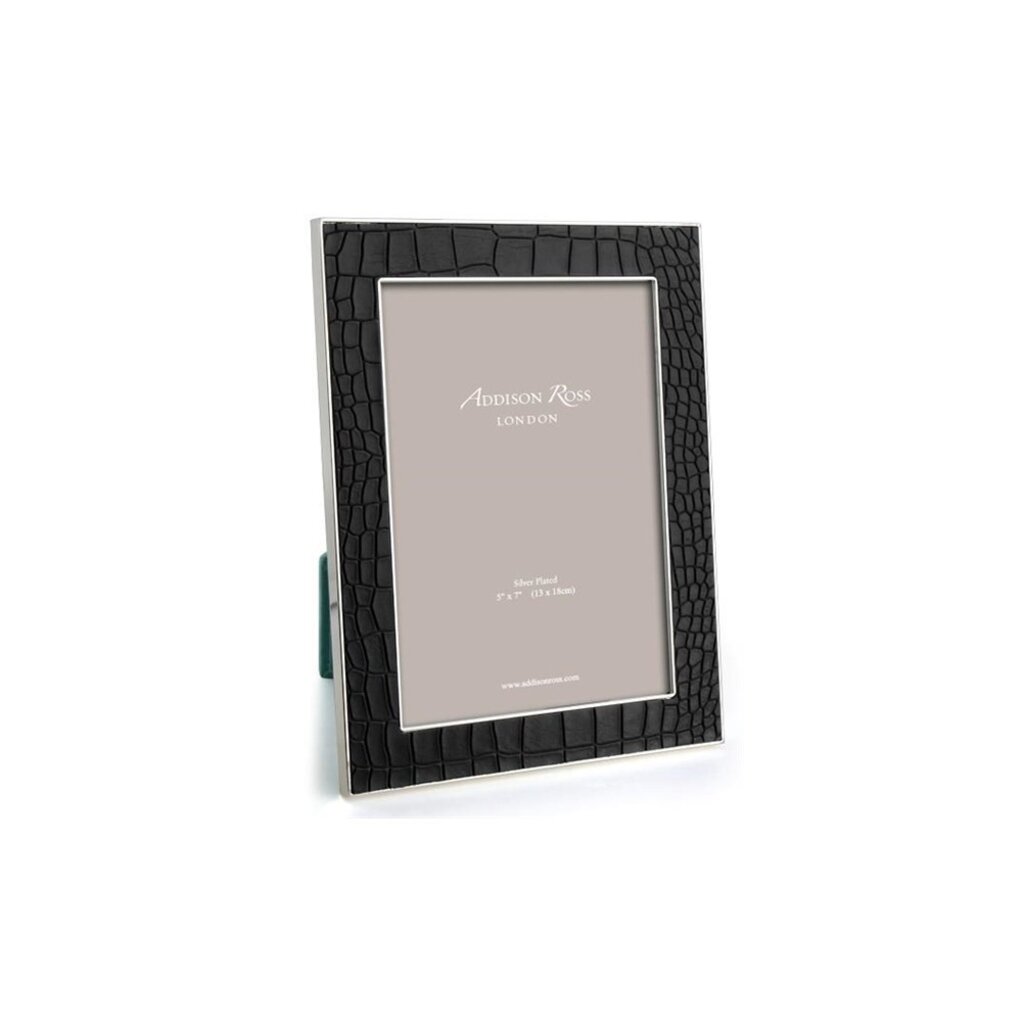 MH Frame - Faux Croc - Black -  4x6 - DISCONT'D
