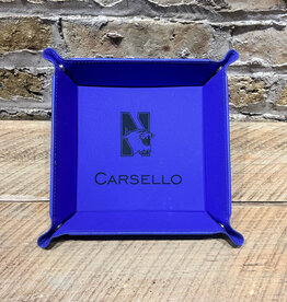 Personalized Leatherette Folding Tray - Snaps - 6x6