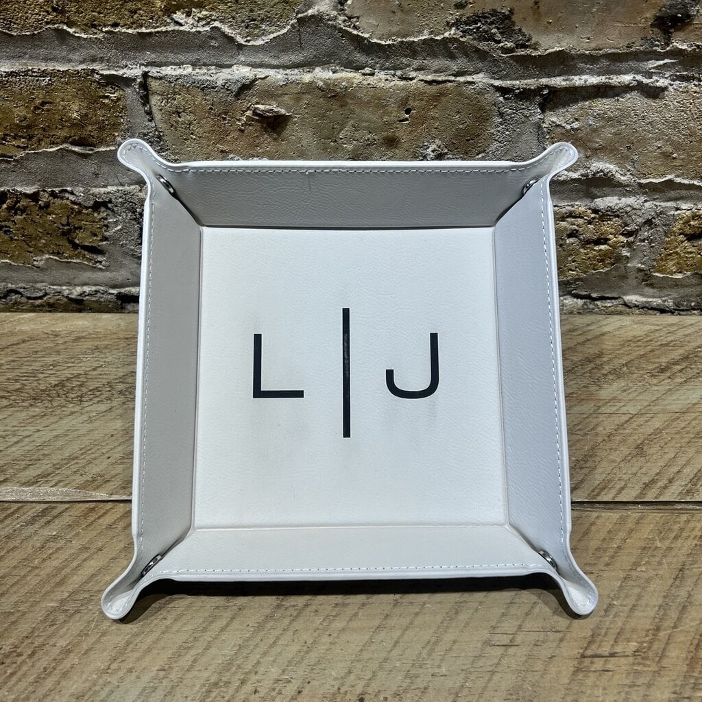 Personalized Leatherette Folding Tray - Snaps - 6x6