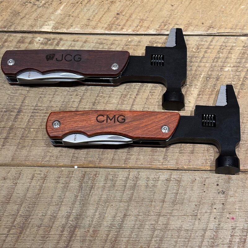 Personalized Hammer - Multi-Tool - Wood Handle