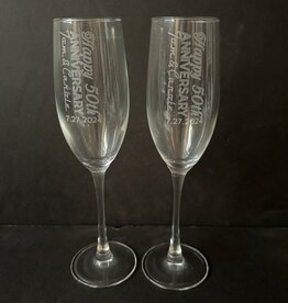 Personalized Glass - Champagne Flute - 8 oz.