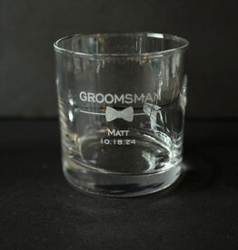 Personalized Glass - Straight Up Rocks -  10.5 oz.