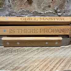 Personalized BBQ Grill Set - Bamboo Handles - S/3