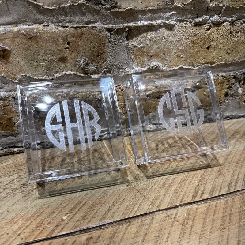 Personalized Box - Acrylic with Lid - 4x4x1.8"