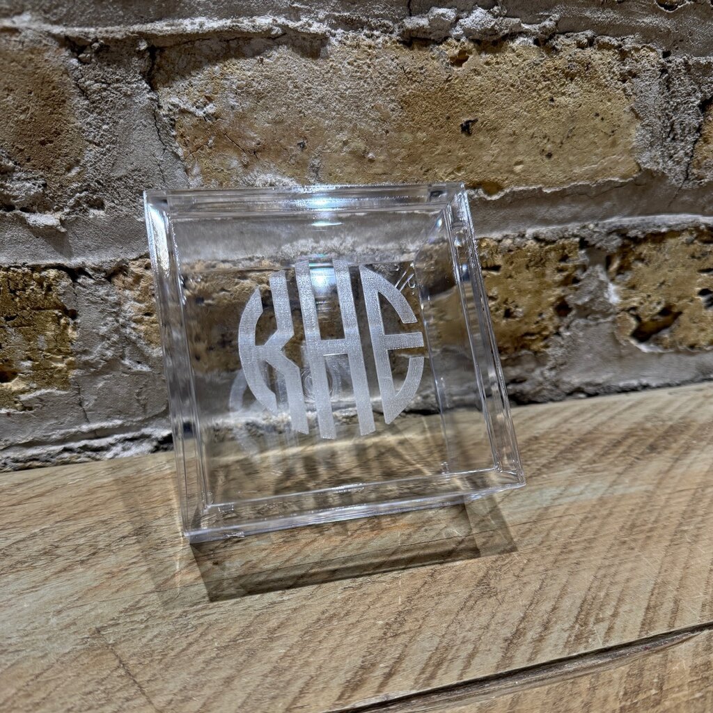 Personalized Box - Acrylic with Lid - 4x4x1.8"