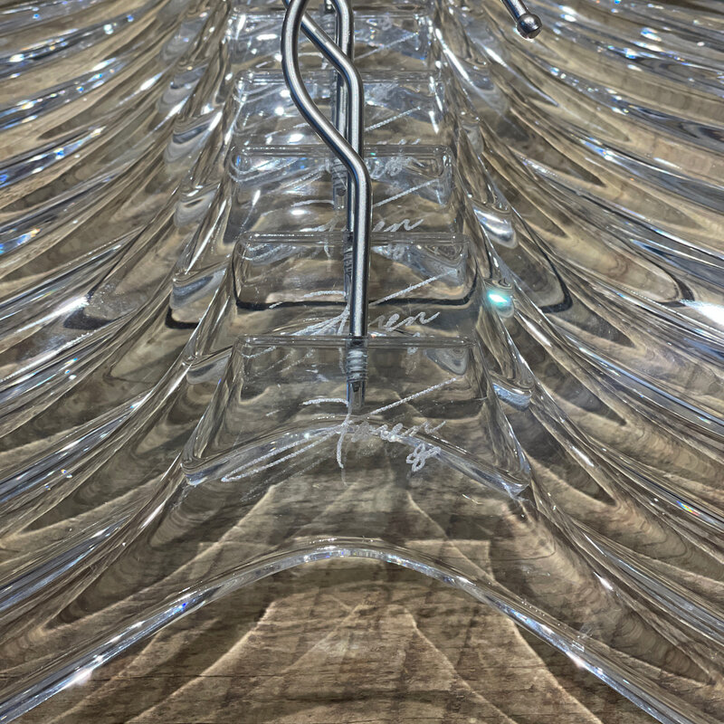 Clear Acrylic Hanger - Silver