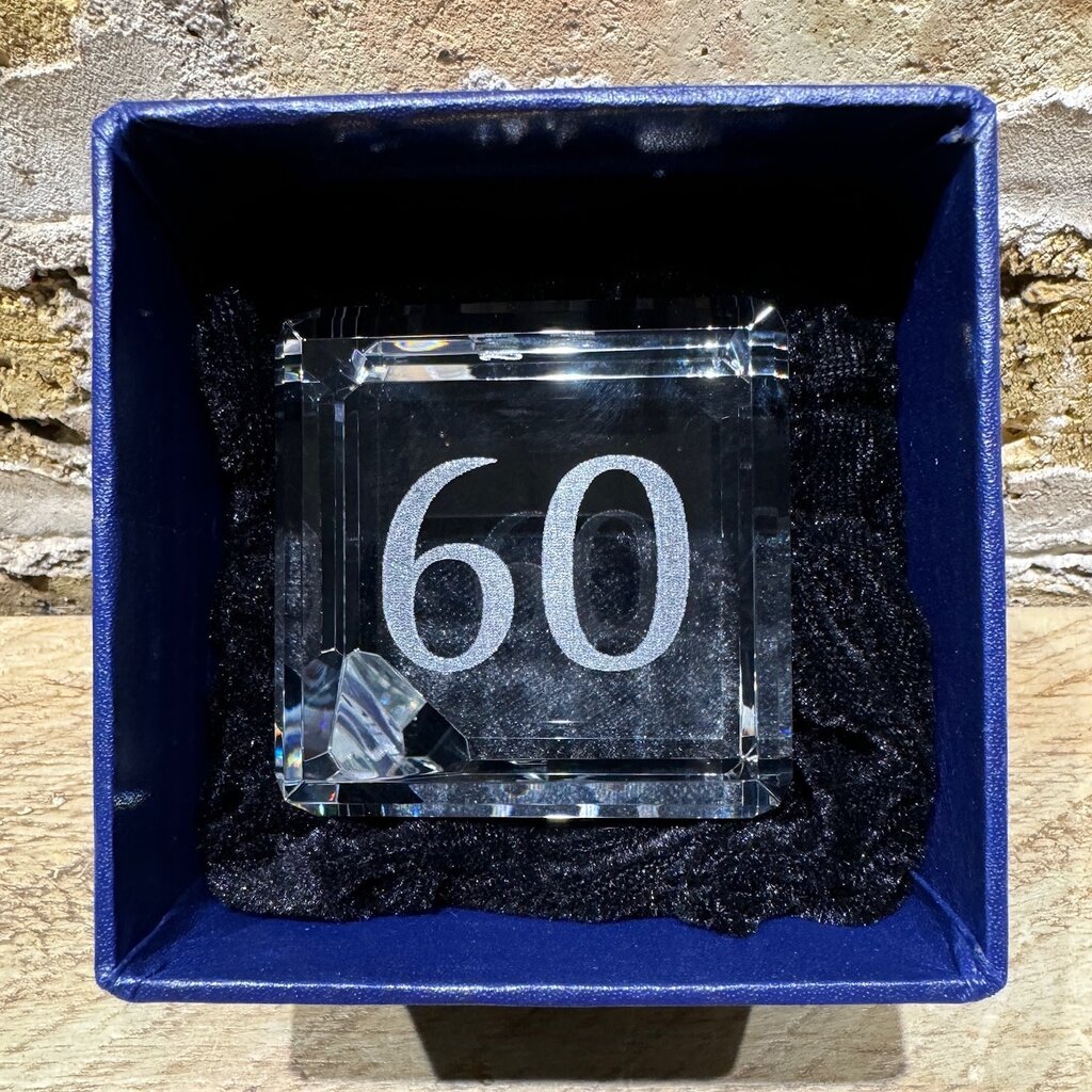 Personalized Crystal 2" Cube - Corner