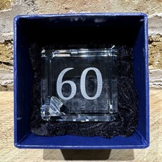 Personalized Crystal 2" Cube - Corner