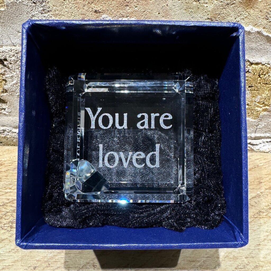 Personalized Crystal 2" Cube - Corner