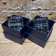 Personalized Crystal 2.5" Cube - Corner